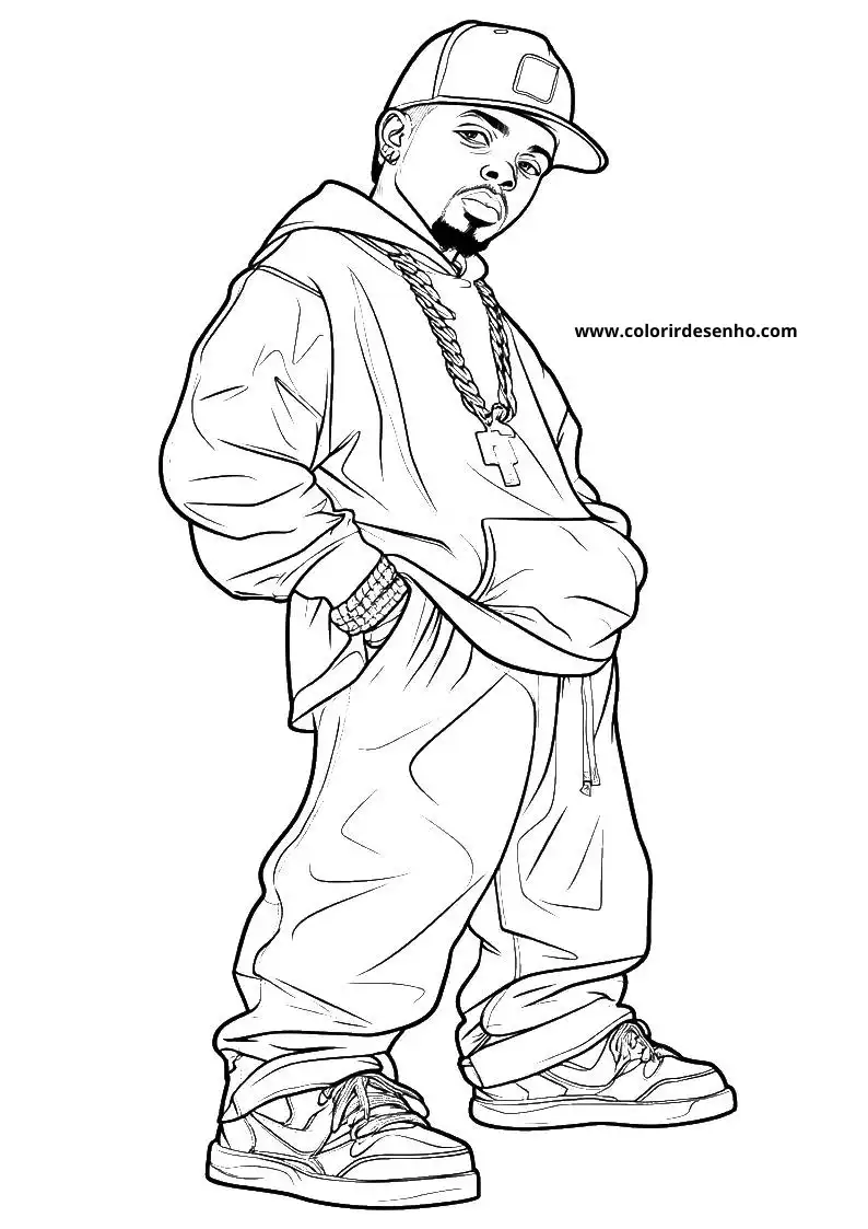 Printable Hip Hop Coloring Pages 5