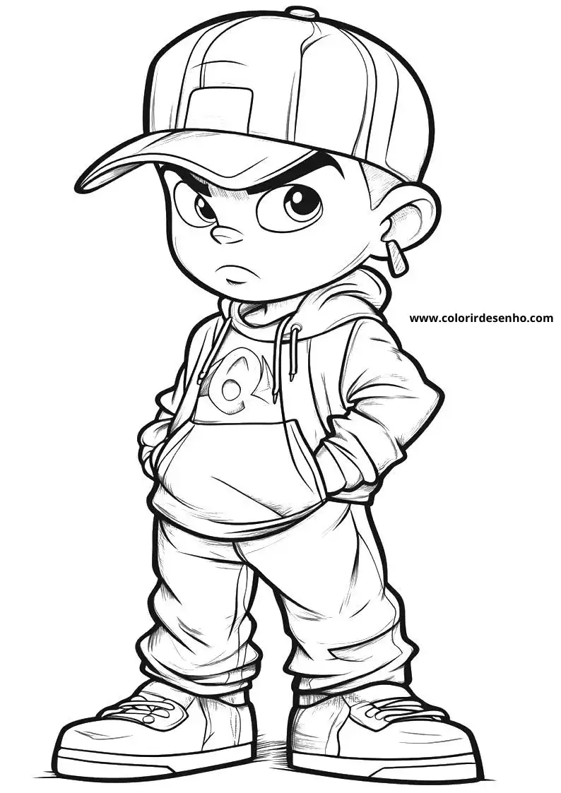 Printable Hip Hop Coloring Pages 6
