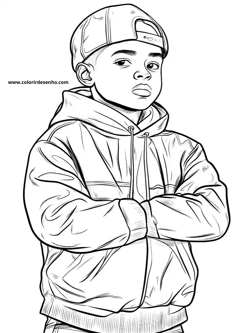 Printable Hip Hop Coloring Pages 9