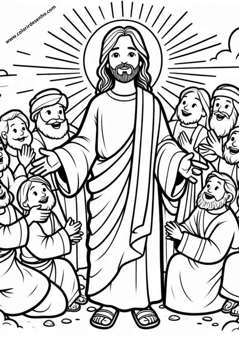 Printable Jesus Christ Coloring Pages 1