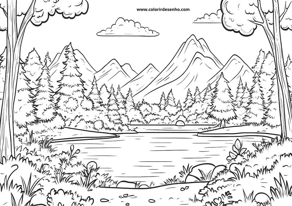 Printable Landscape Coloring Pages 5