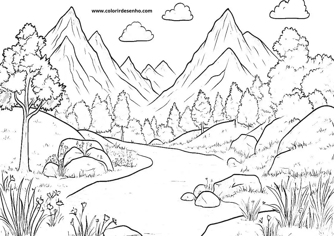 Printable Landscape Coloring Pages 6