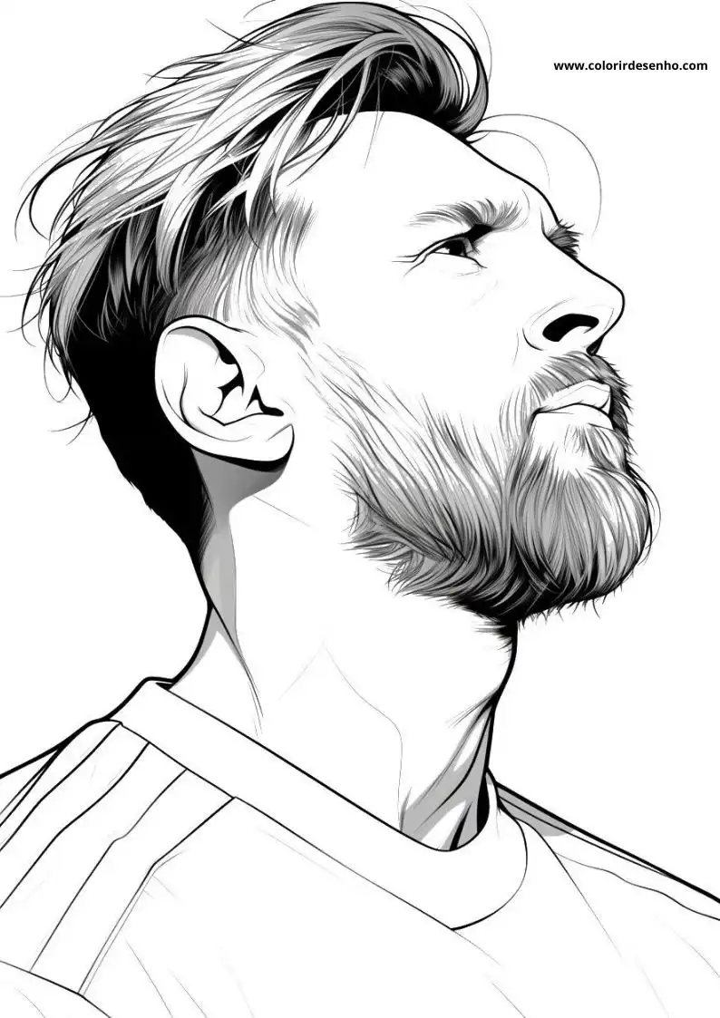 Printable Lionel Messi Coloring Pages 10