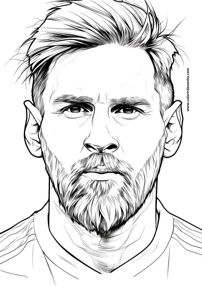 Printable Lionel Messi Coloring Pages 4