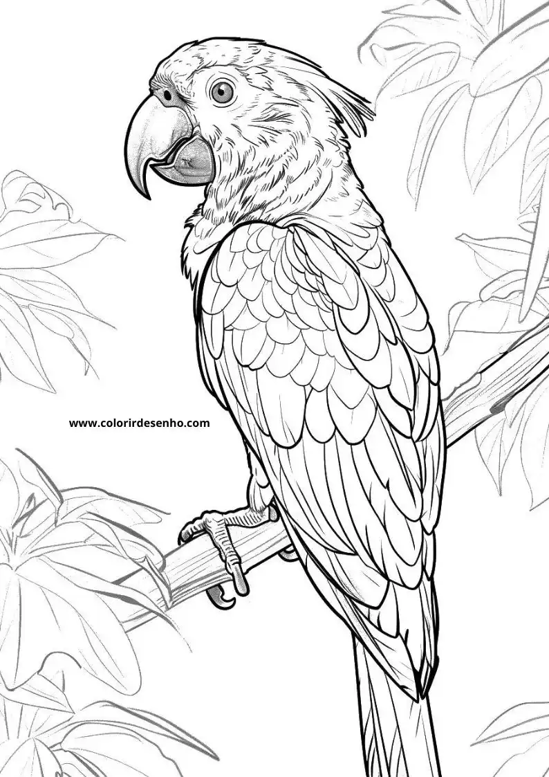 Printable Macaw Coloring Pages 14