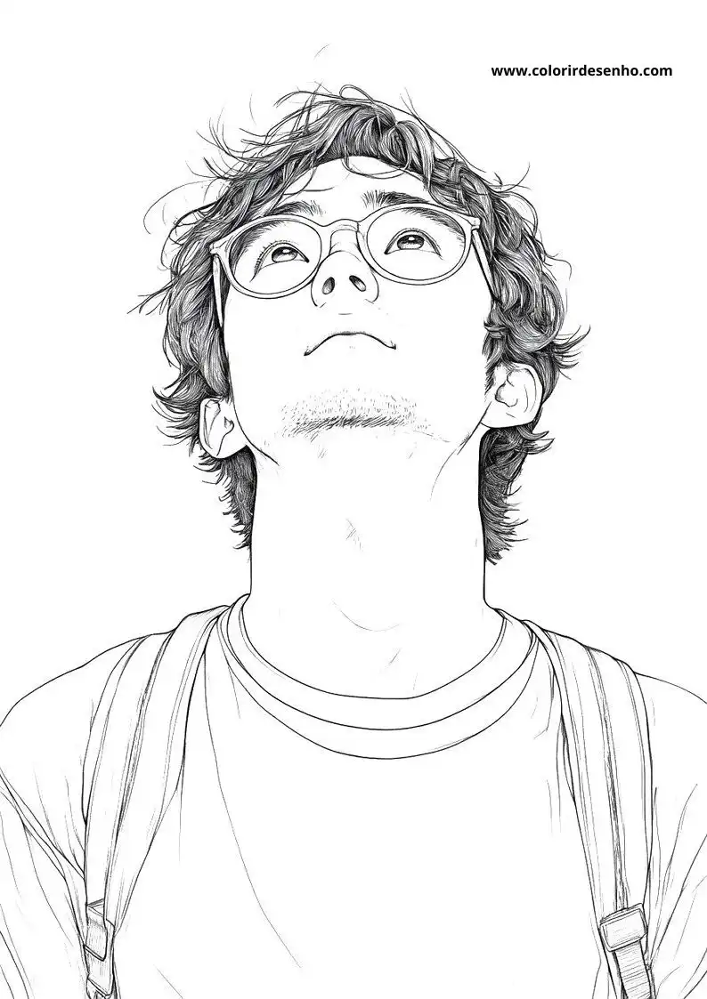 Printable Man Coloring Pages 1