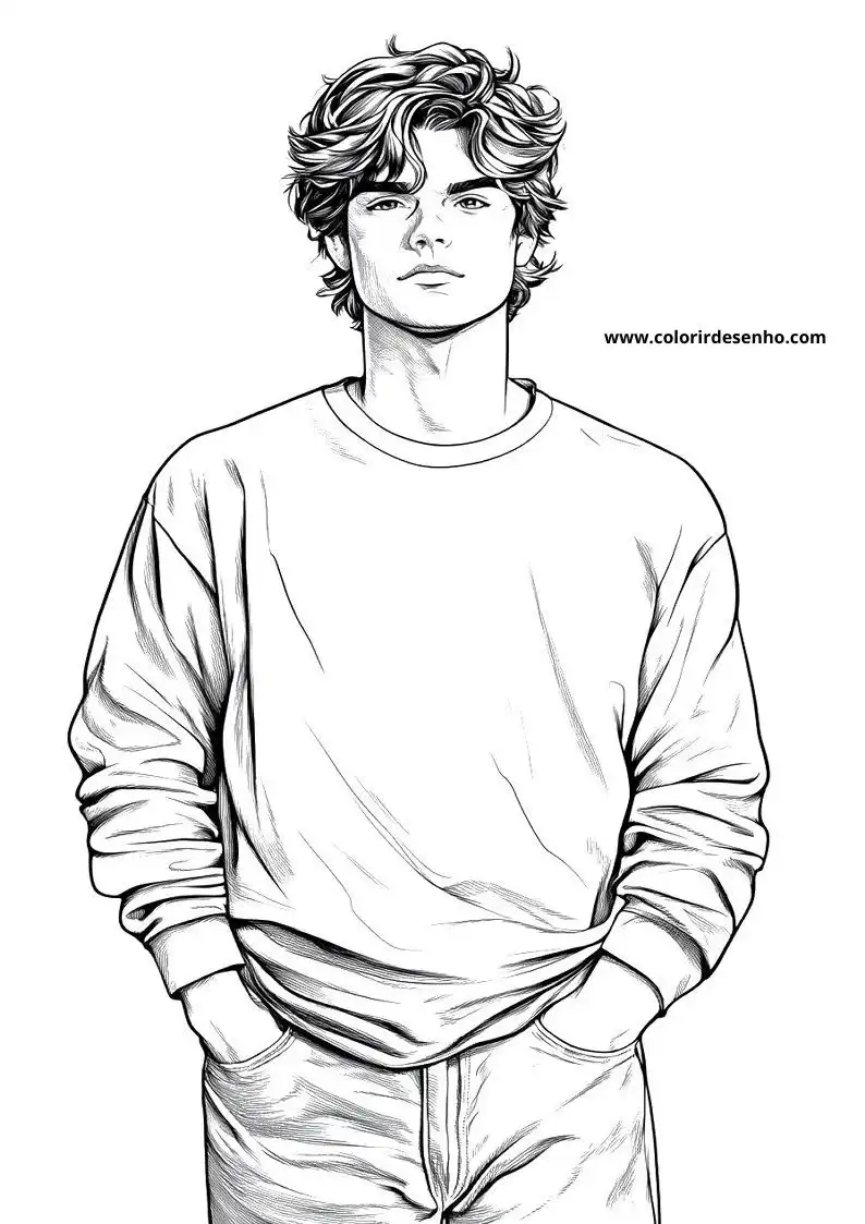 Printable Man Coloring Pages 4