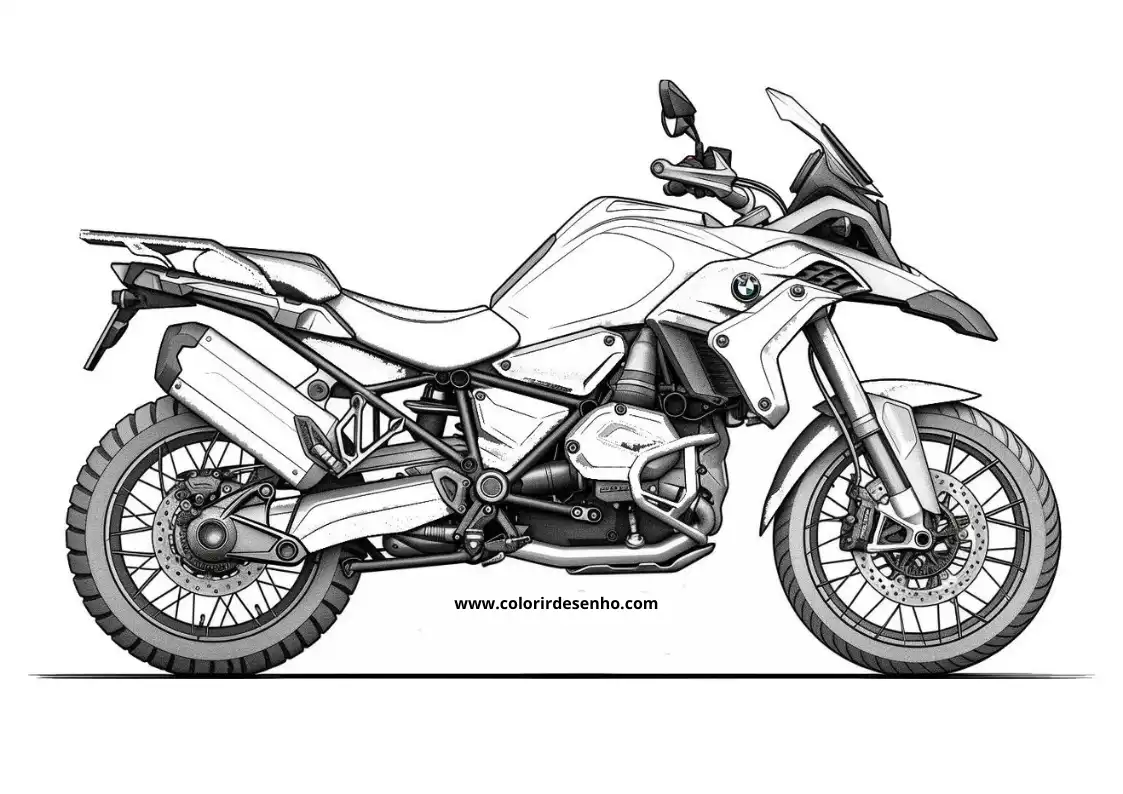 Printable Motorcycle Coloring Pages 4