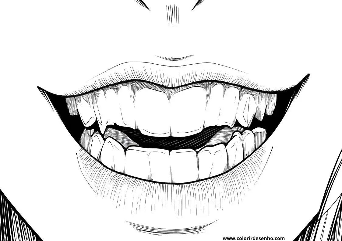 Printable Mouth Coloring Pages 1
