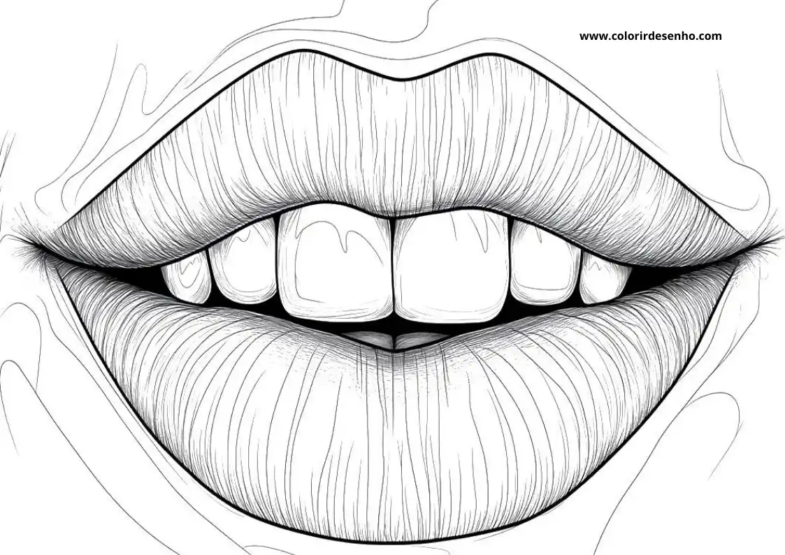 Printable Mouth Coloring Pages 10