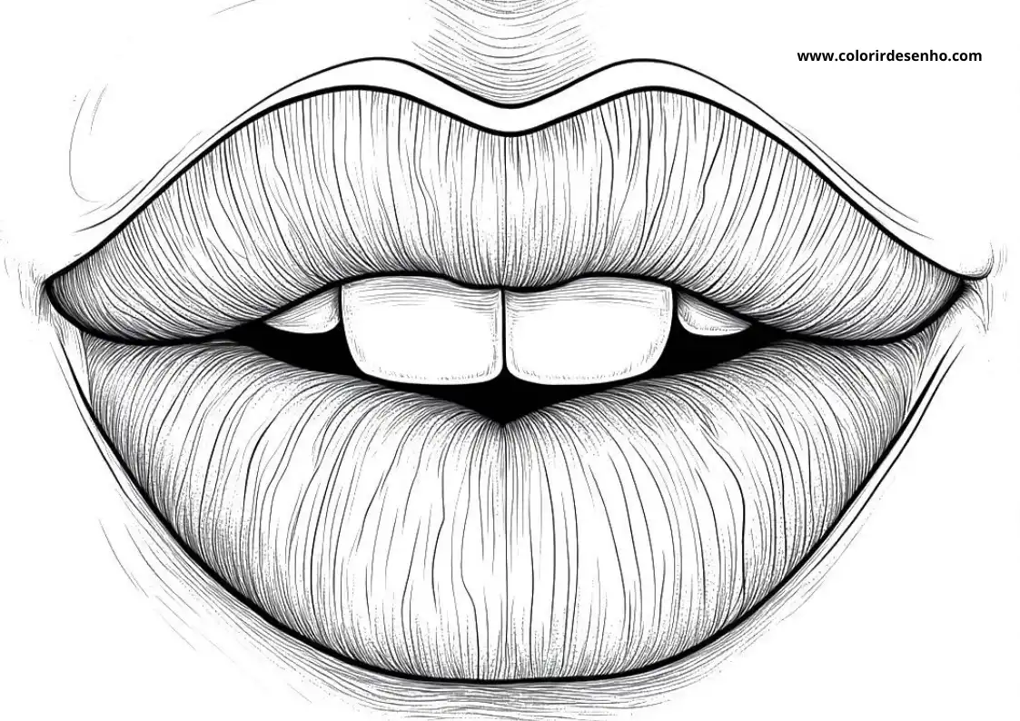 Printable Mouth Coloring Pages 13