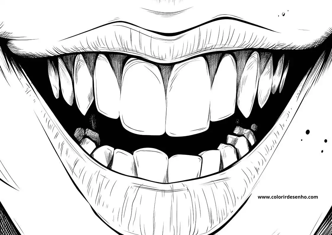 Printable Mouth Coloring Pages 4