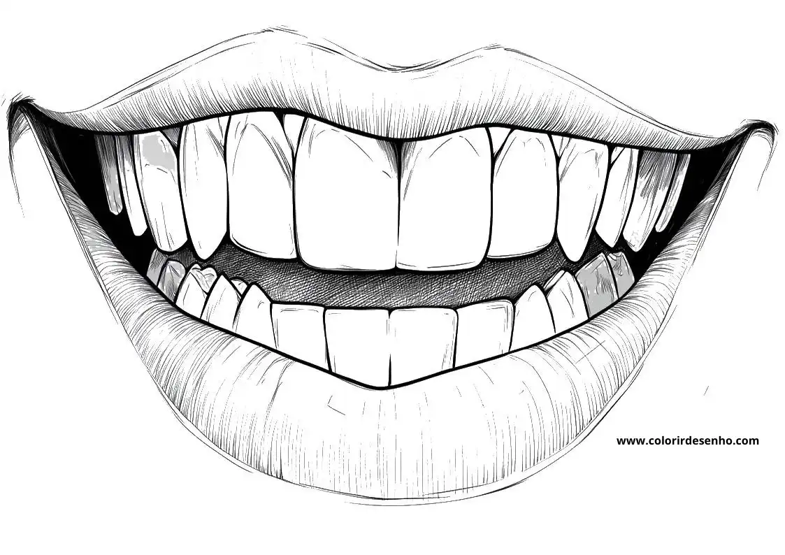 Printable Mouth Coloring Pages 6
