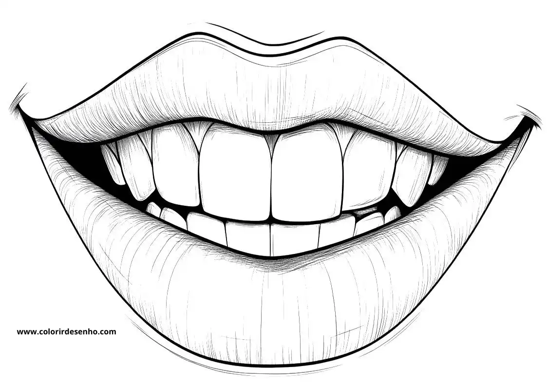 Printable Mouth Coloring Pages 8