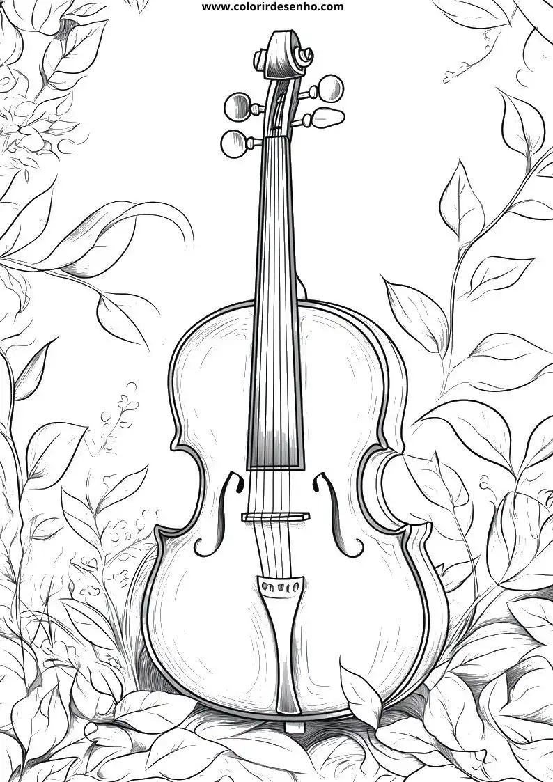 Printable Music Coloring Pages 1