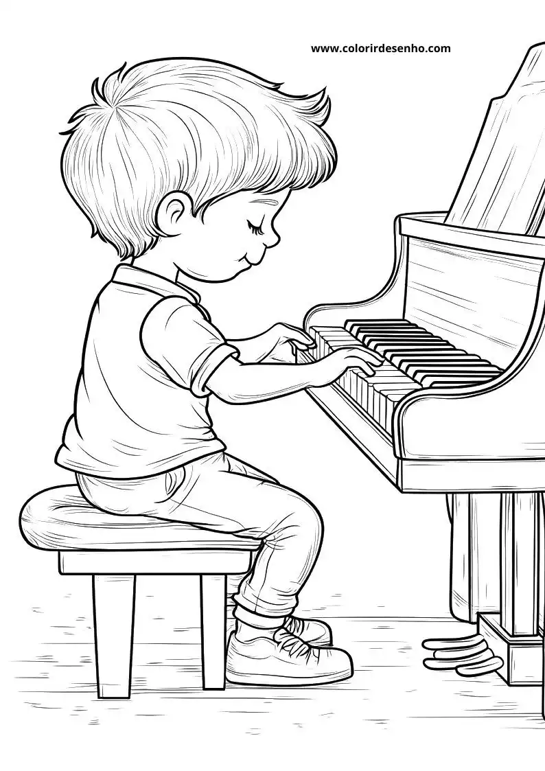Printable Music Coloring Pages 5