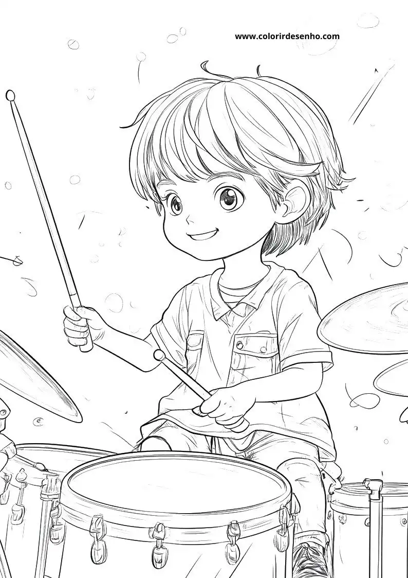 Printable Music Coloring Pages 7