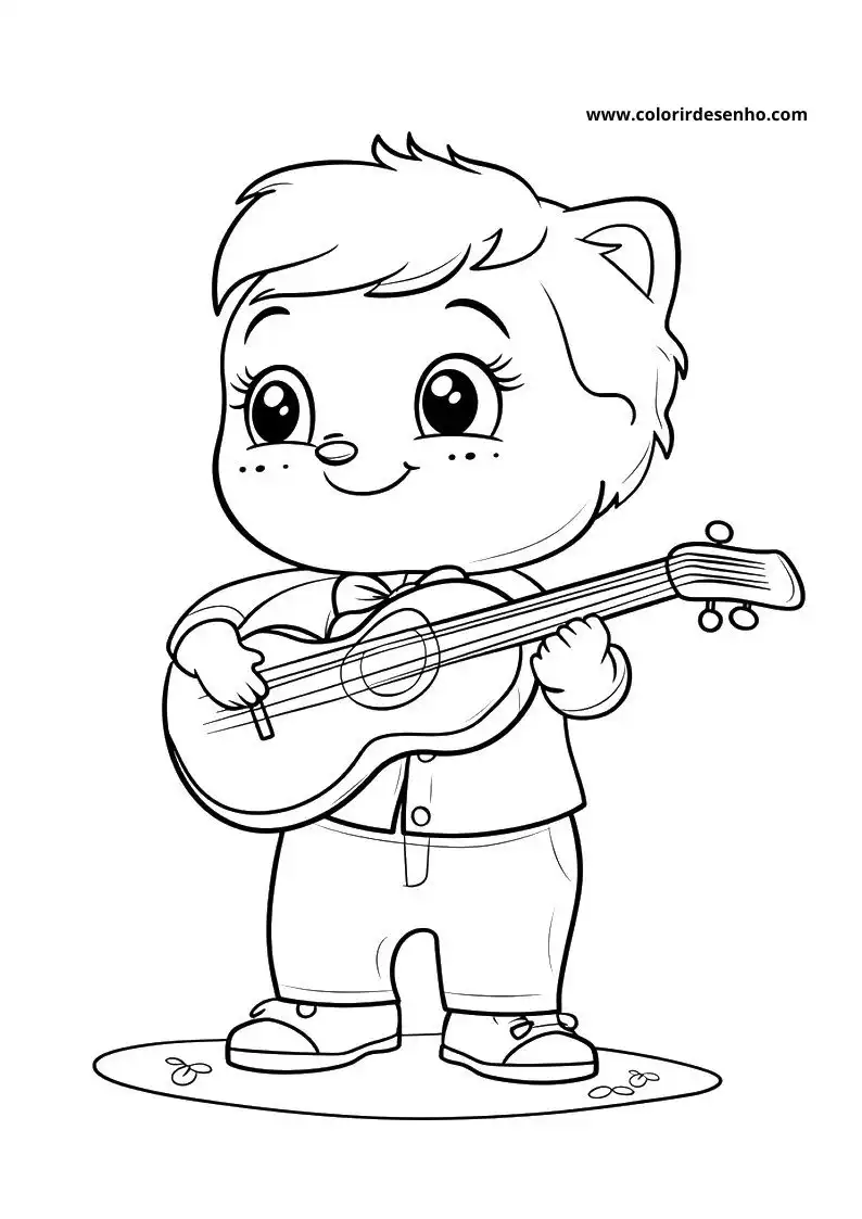 Printable Music Coloring Pages 8