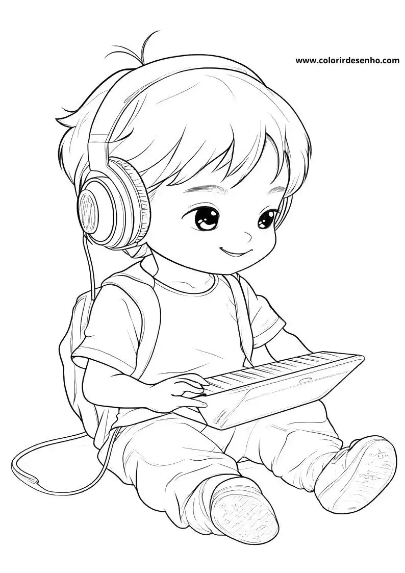Printable Music Coloring Pages 9