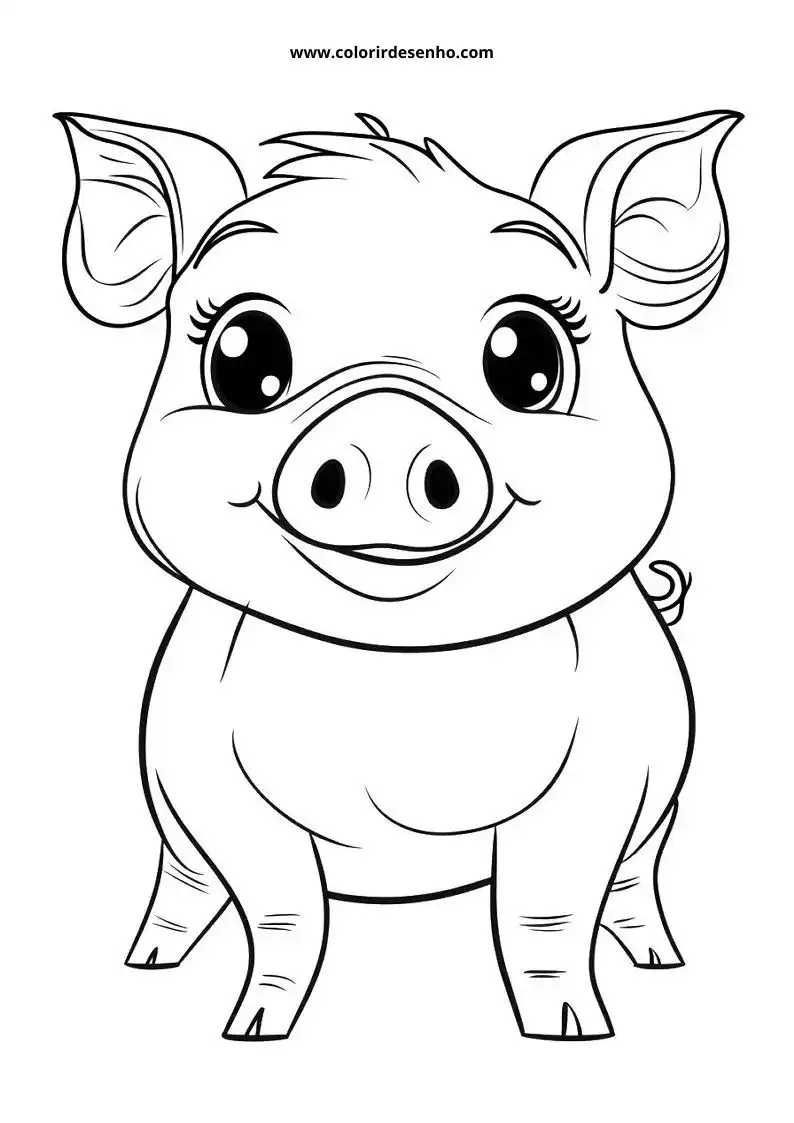 Printable Pig Coloring Pages 3