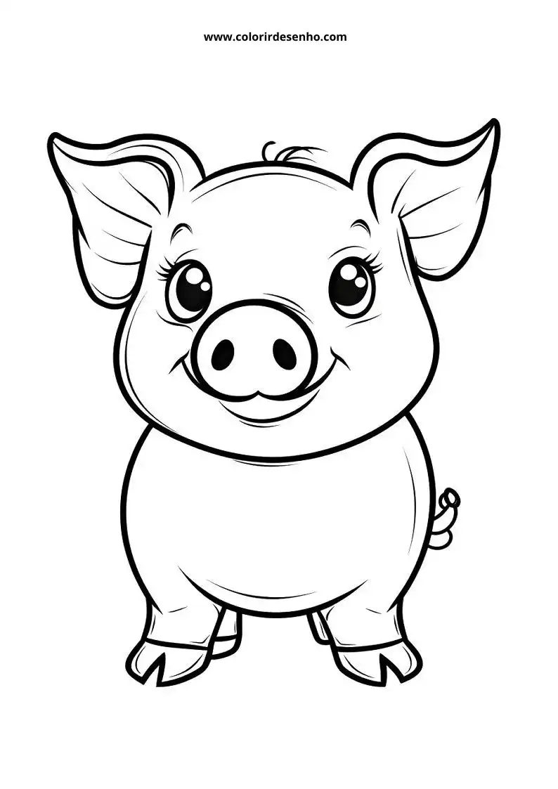 Printable Pig Coloring Pages 4