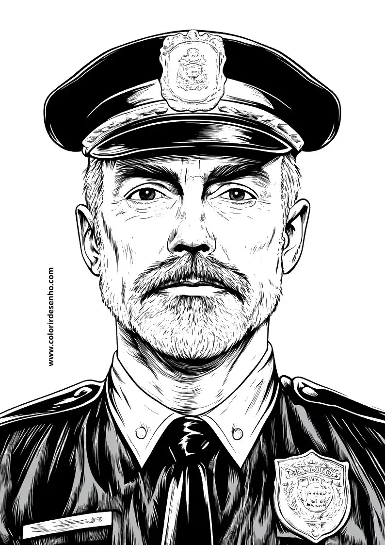 Printable Police Coloring Pages 10
