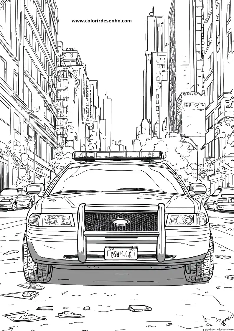 Printable Police Coloring Pages 14