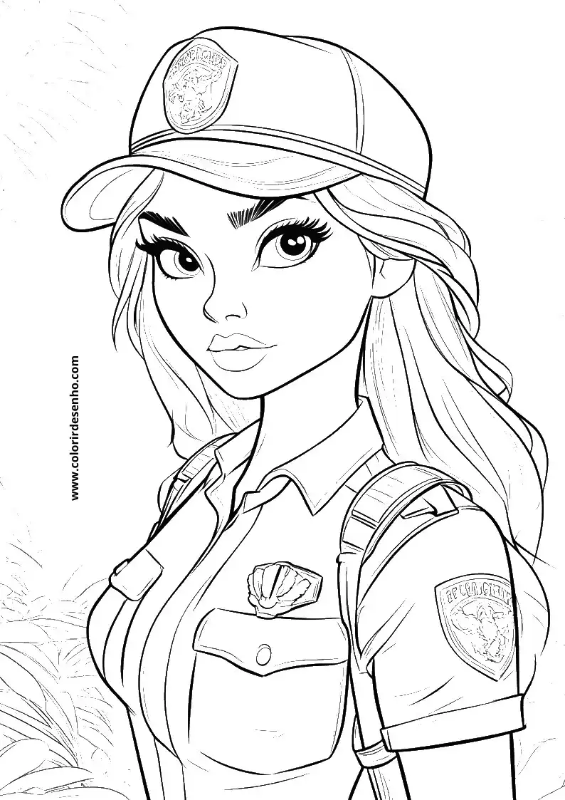 Printable Police Coloring Pages 15