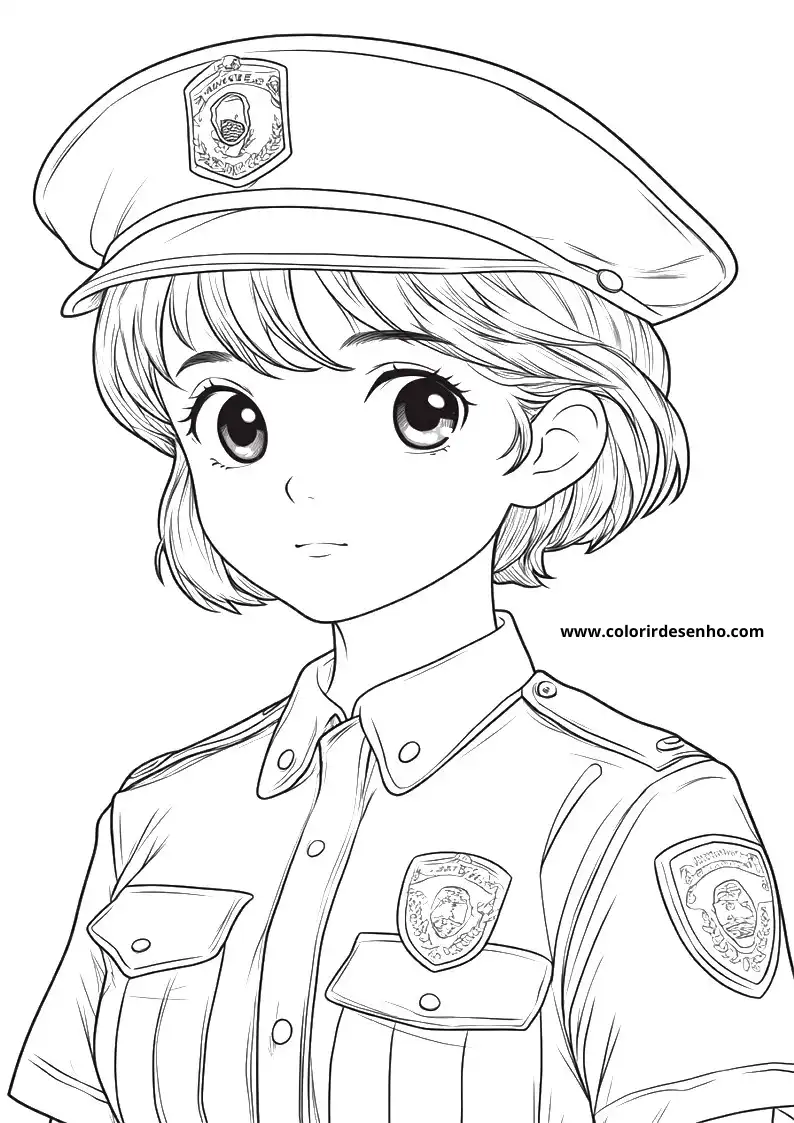 Printable Police Coloring Pages 2