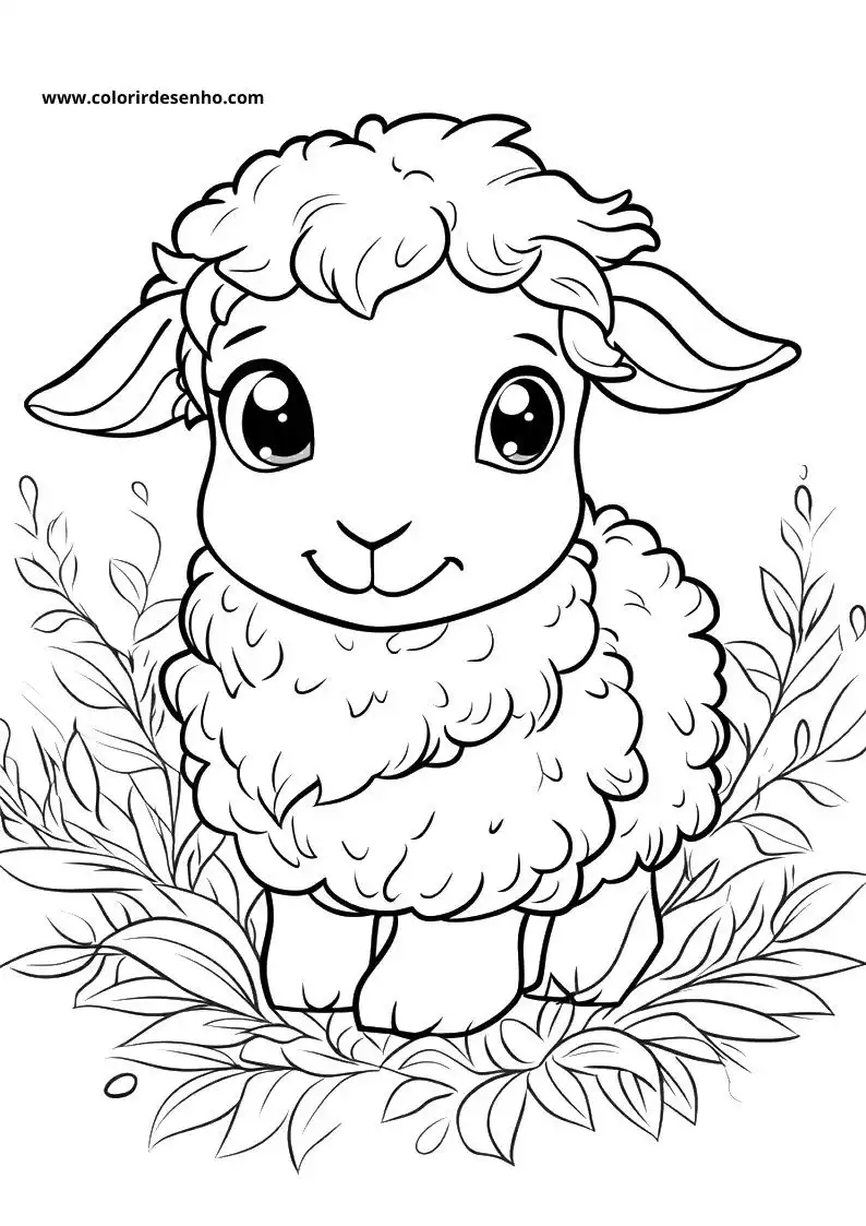 Printable Sheep Coloring Pages 6