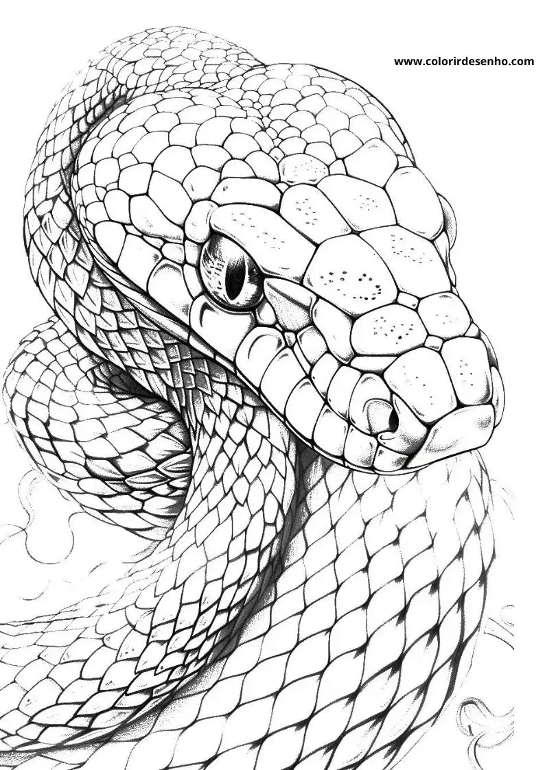 Printable Snake Coloring Pages 2