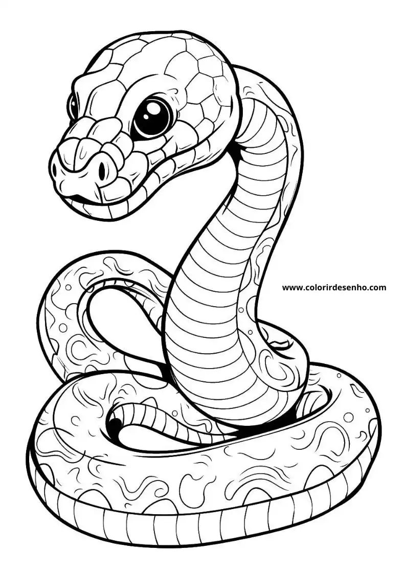 Printable Snake Coloring Pages 4