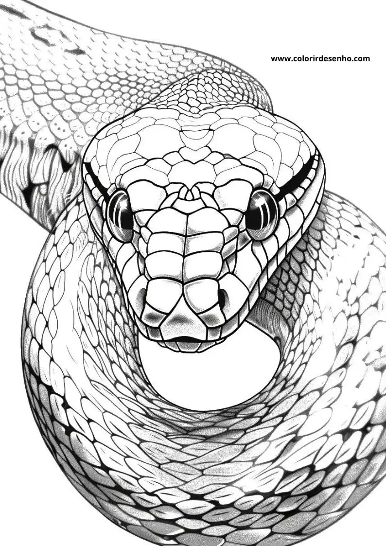 Printable Snake Coloring Pages 8