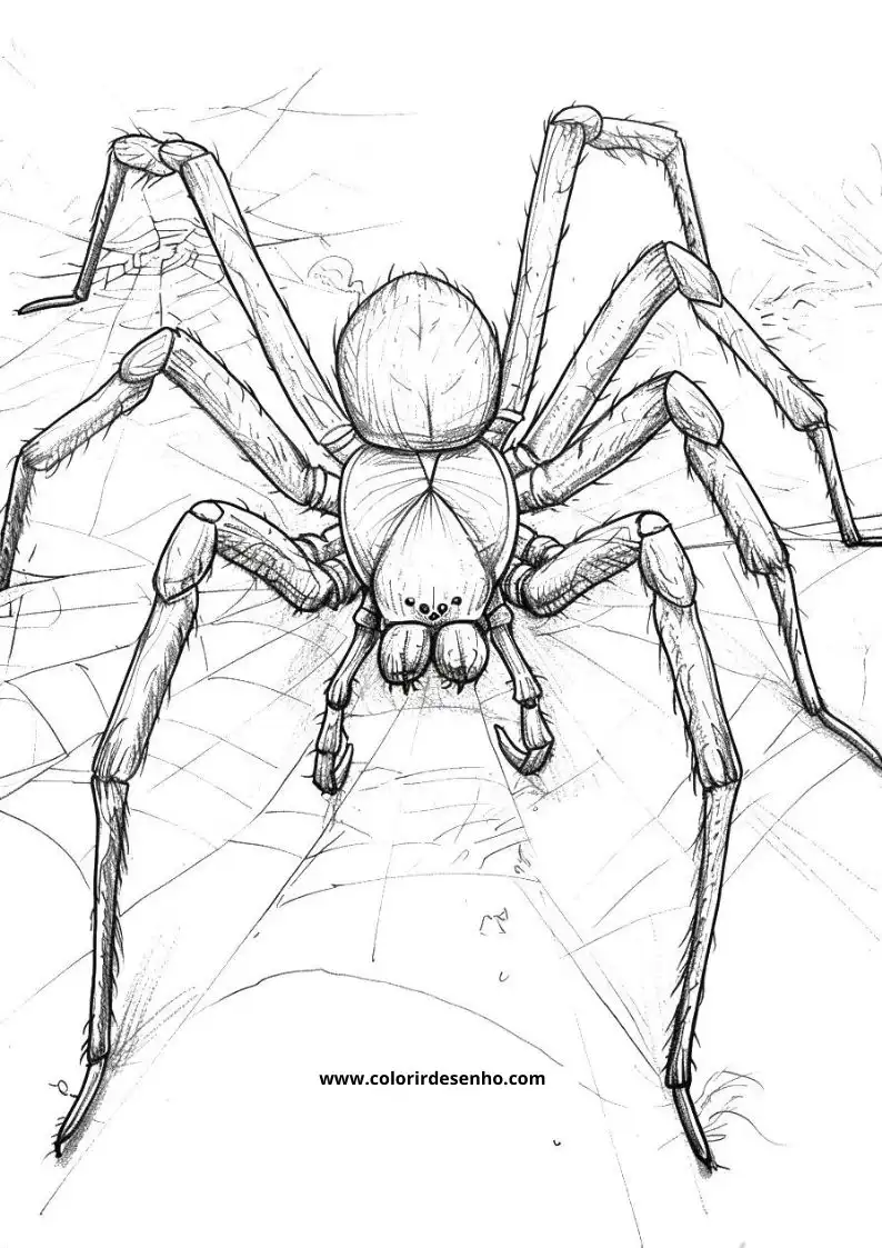 Printable Spider Coloring Pages 11