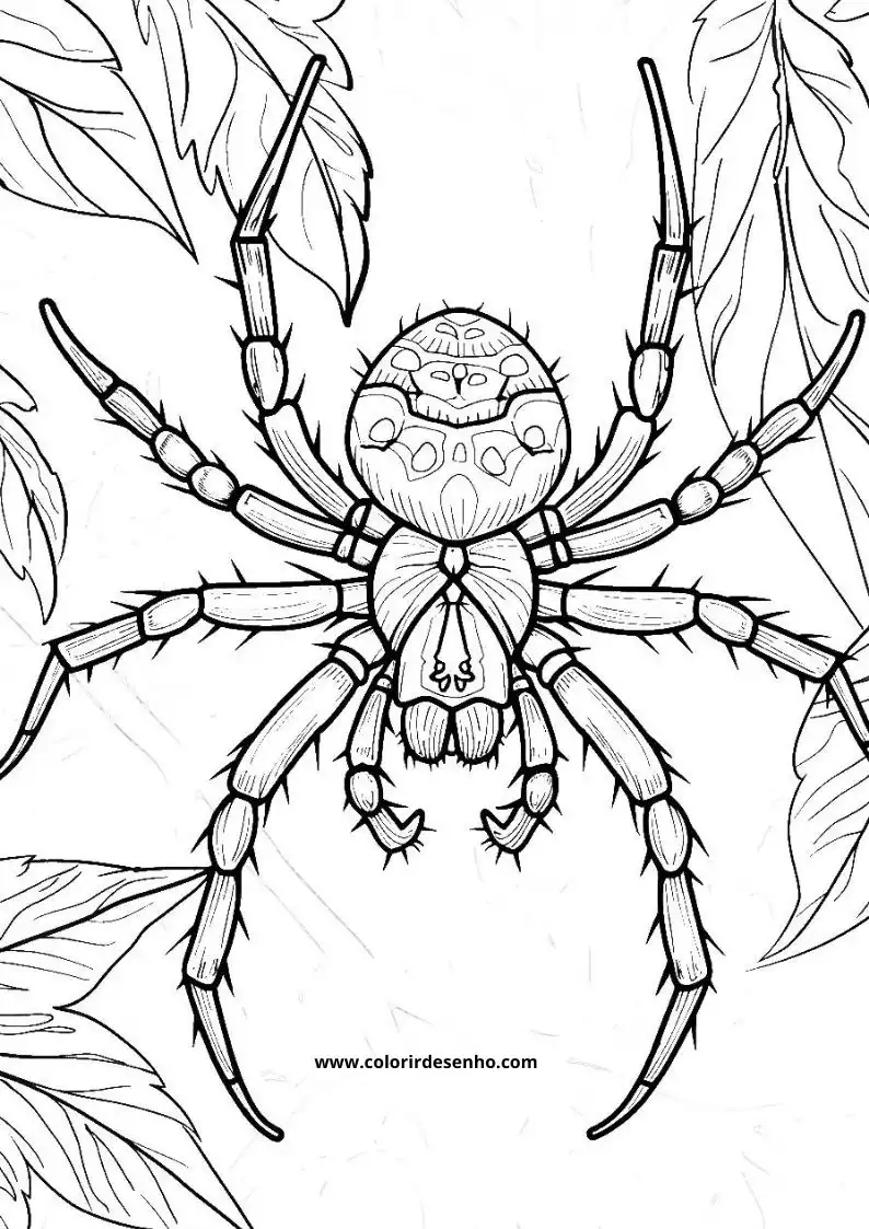 Printable Spider Coloring Pages 4
