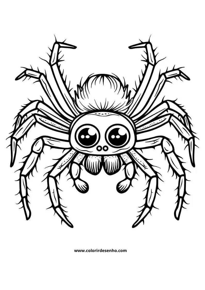 Printable Spider Coloring Pages 6