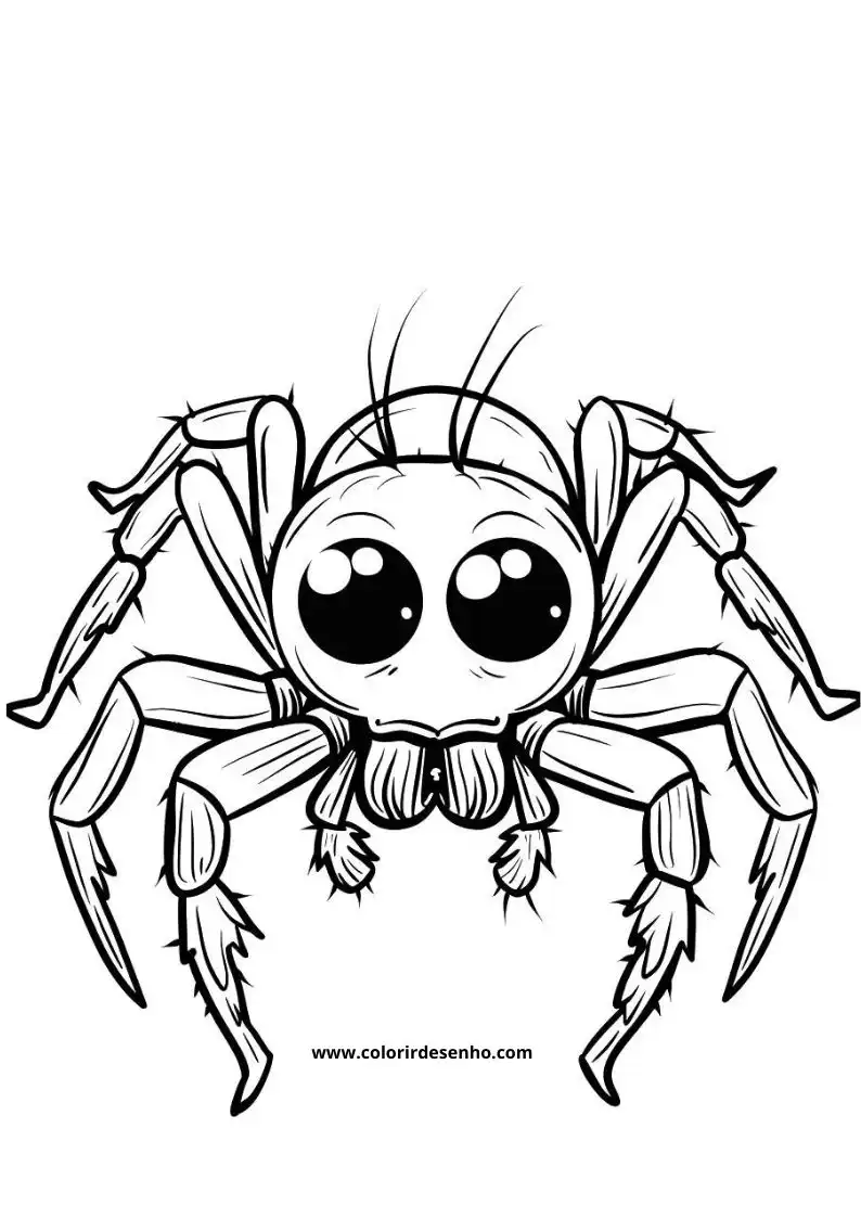 Printable Spider Coloring Pages 7