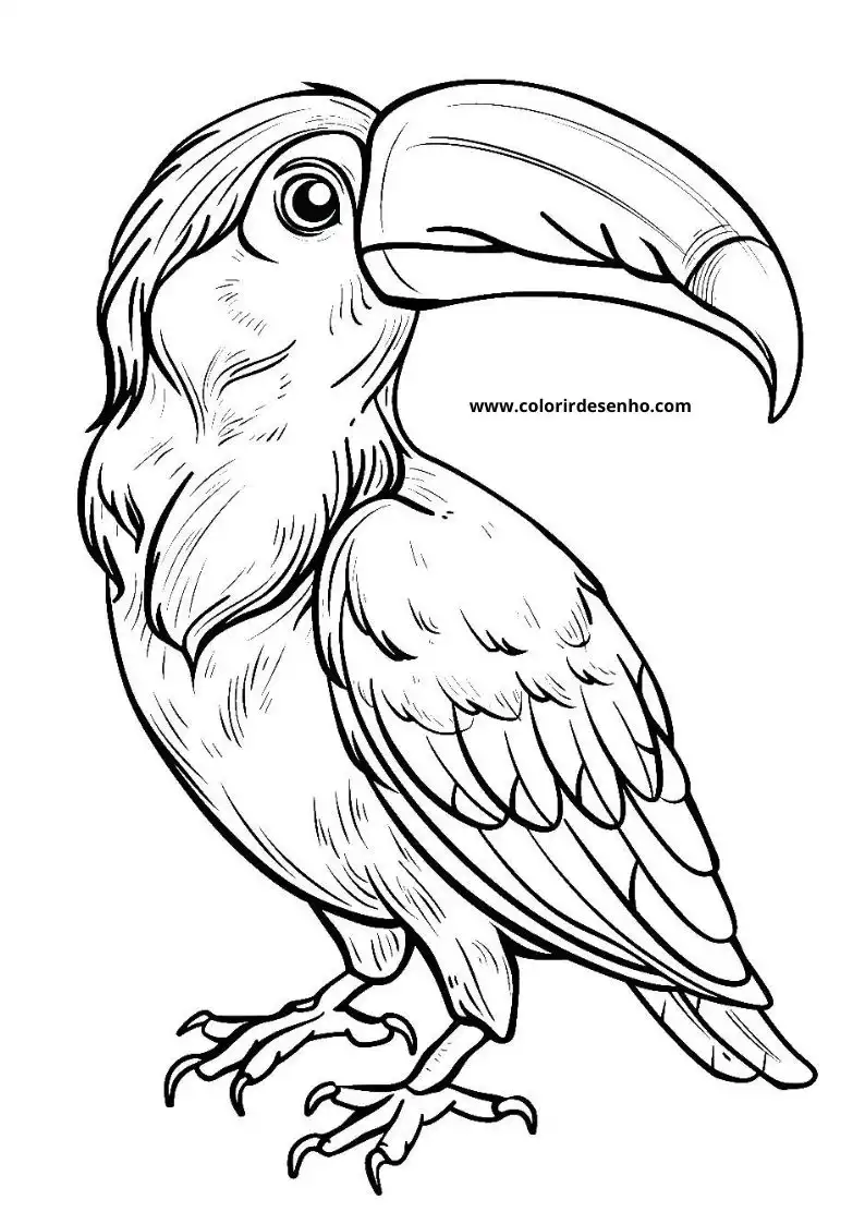Printable Toucan Coloring Pages 1