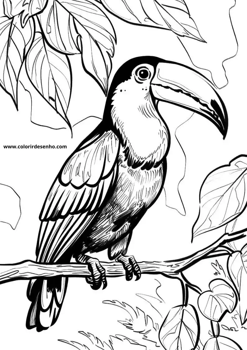 Printable Toucan Coloring Pages 4