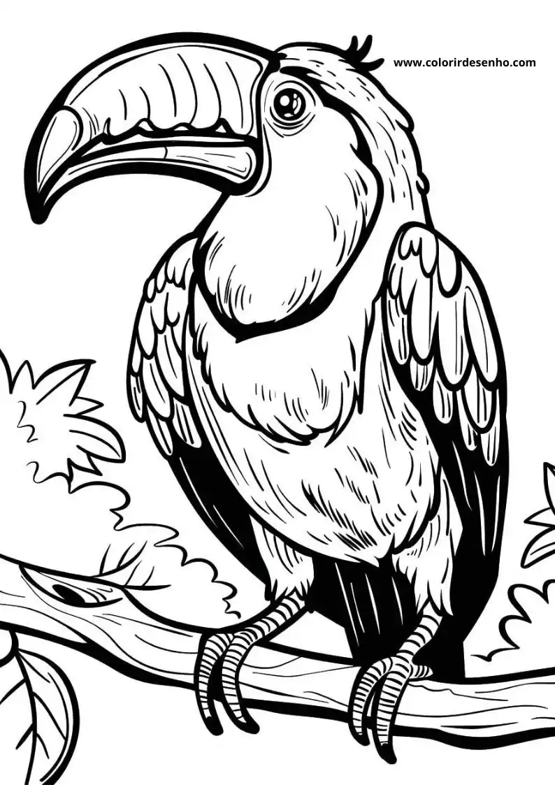 Printable Toucan Coloring Pages 5