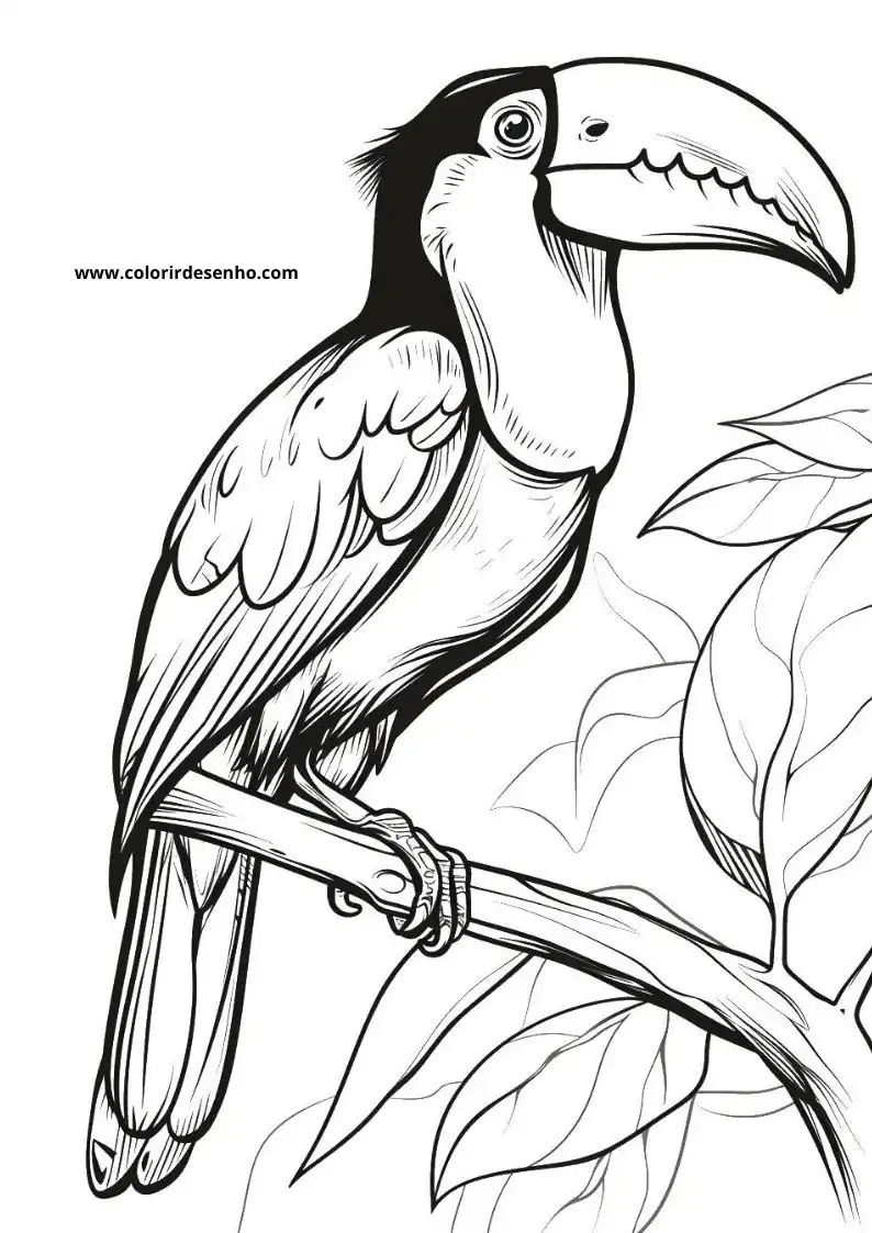 Printable Toucan Coloring Pages 6