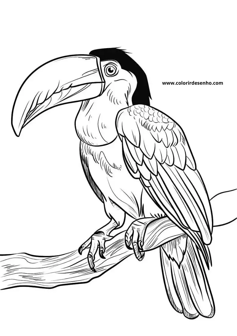 Printable Toucan Coloring Pages 7