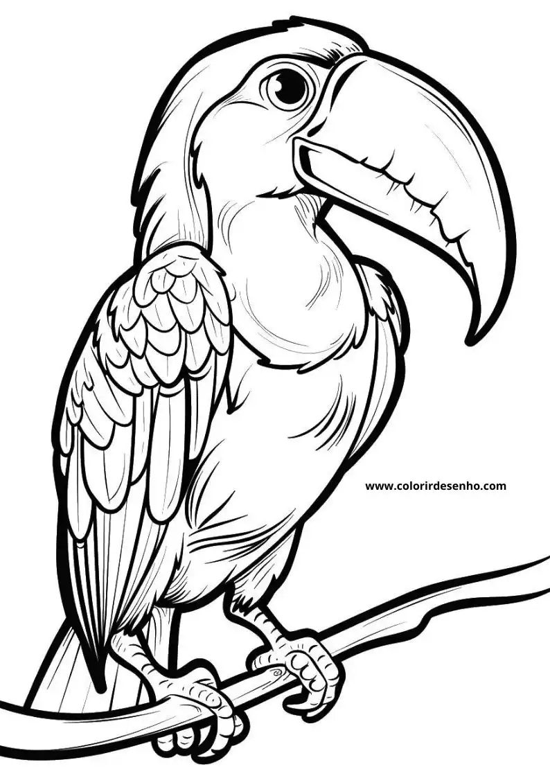 Printable Toucan Coloring Pages 8