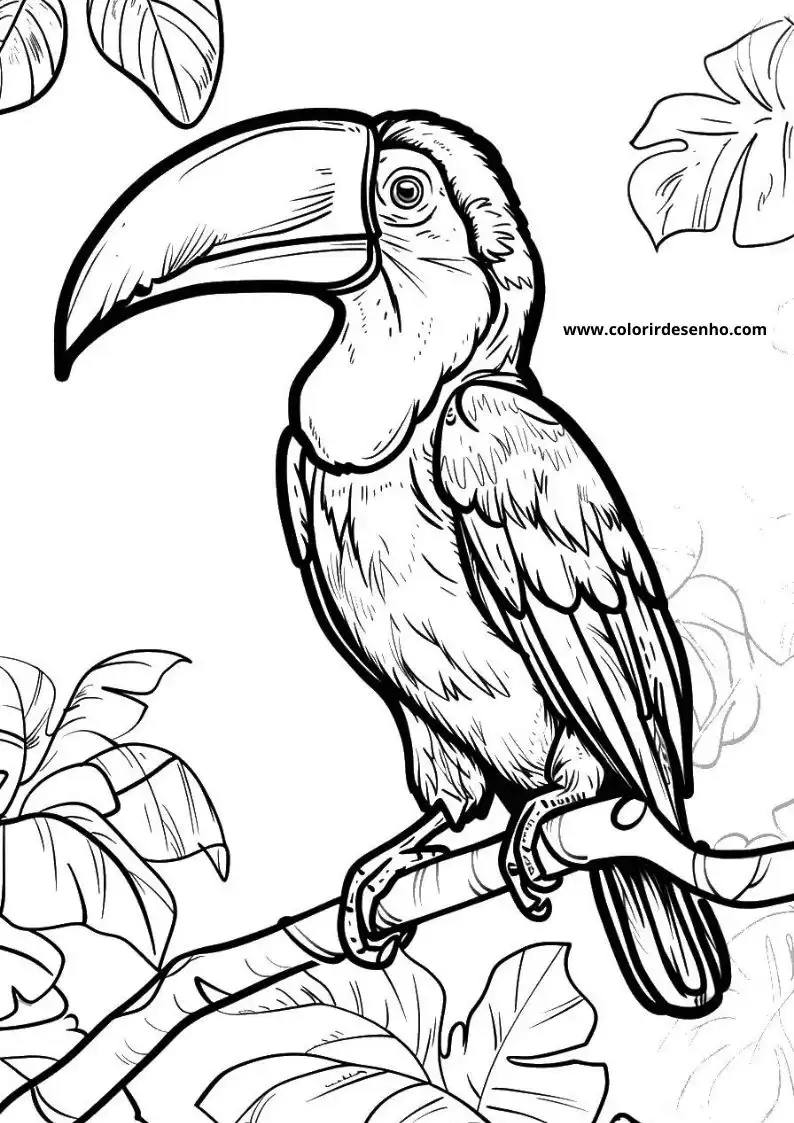 Printable Toucan Coloring Pages 9