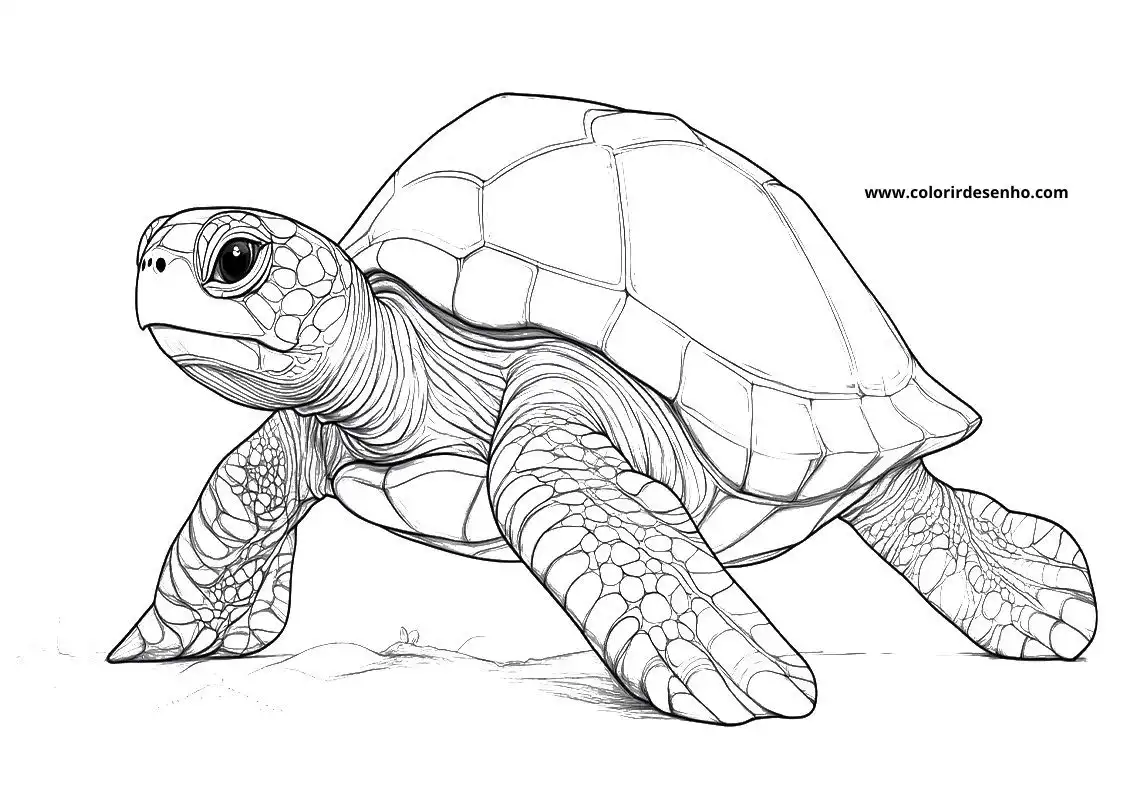 Printable Turtle Coloring Pages 11