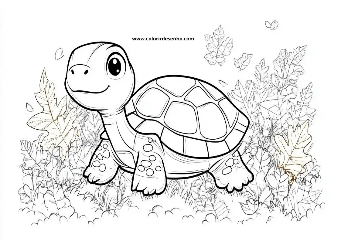 Printable Turtle Coloring Pages 3