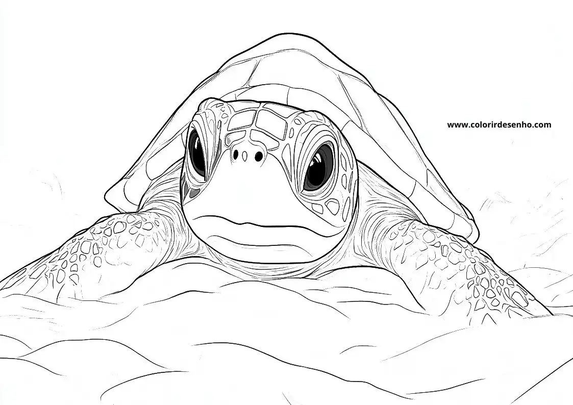 Printable Turtle Coloring Pages 4