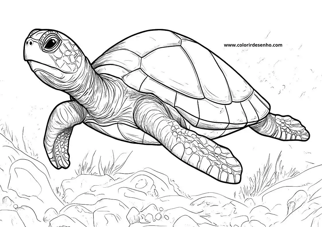 Printable Turtle Coloring Pages 5