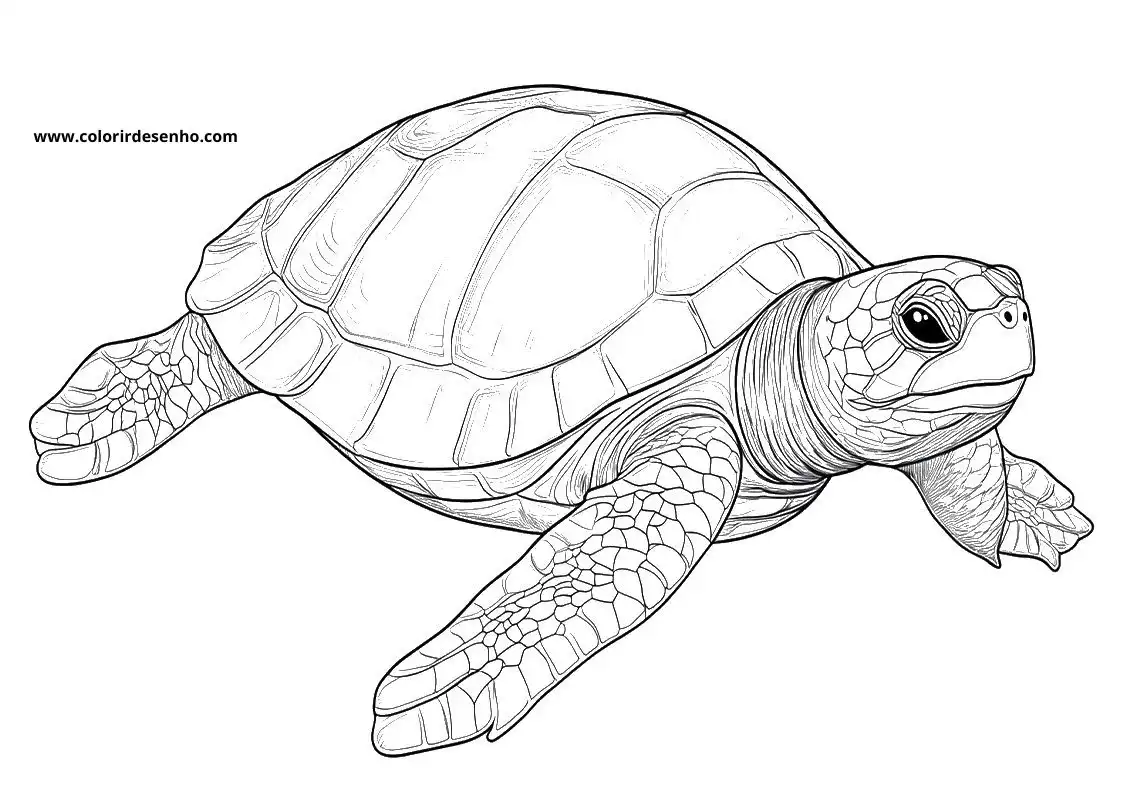 Printable Turtle Coloring Pages 9