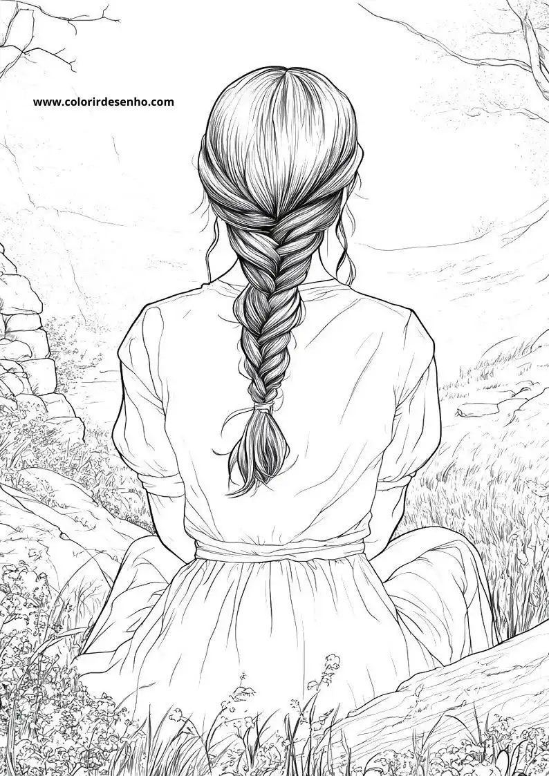 Printable Woman Coloring Pages 1